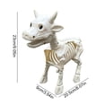 thumbnail image 3 of Halloween Decorations Halloween Bull Skeleton Spooky Skeleton,Resin Animal Skeletons Bones with Posable Joints,Creepy Animal Bones for Halloween Indoor Outdoor Decor Props, 3 of 8