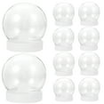 thumbnail image 2 of ATriss Diy Snow Globe,10Pcs Diy Snow Globe Water Globe Christmas Clear Plastic Snow Globe for Diy Crafts, 2 of 11