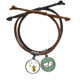 thumbnail image 1 of Patron de dibujos animados de formas geometricas simples Pulsera Cuerda Mano Cadena Cuero Dinero Pulsera Unbranded M, 1 of 2
