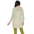 thumbnail image 3 of Moomaya Robe Kurti Courte Indienne Imprimée en Poly-Crêpe Tunique à Col Fermé Robe Mini, 3 of 5