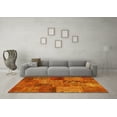 thumbnail image 3 of Ahgly Company Indoor Square Patchwork Yellow Transitional Area Rugs, 3' Square, 3 of 4