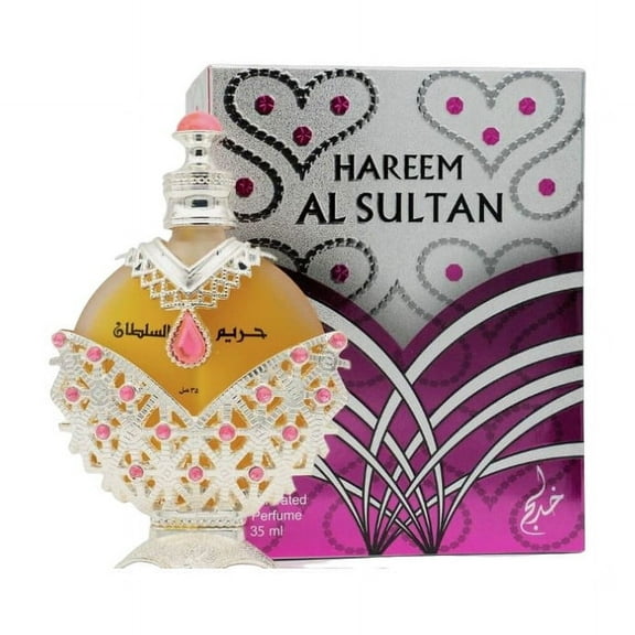 Khadlaj Hareem Al Sultan Silver Concentrated Perfume Oil 1.2 Oz Unisex Fragrance Khadlaj