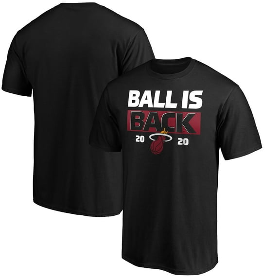 Men's Black Miami Heat Ball Is Back T-Shirt