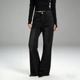 thumbnail image 5 of Snorda Jeans for Women Straight Leg Wide Leg Jeans for Women Summer Casual Versatile Loose Comfortable Jeans with Pockets for Daily Wear, 5 of 8