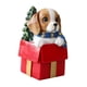 thumbnail image 2 of Figura de perro navideño en miniatura, decoración navideña, escultura de resina para invierno Rojo, 2 of 9