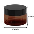 thumbnail image 2 of Tarros cosméticos BallHull de plástico ámbar, 240 ml, a prueba de fugas, 6 unidades, 2 of 6