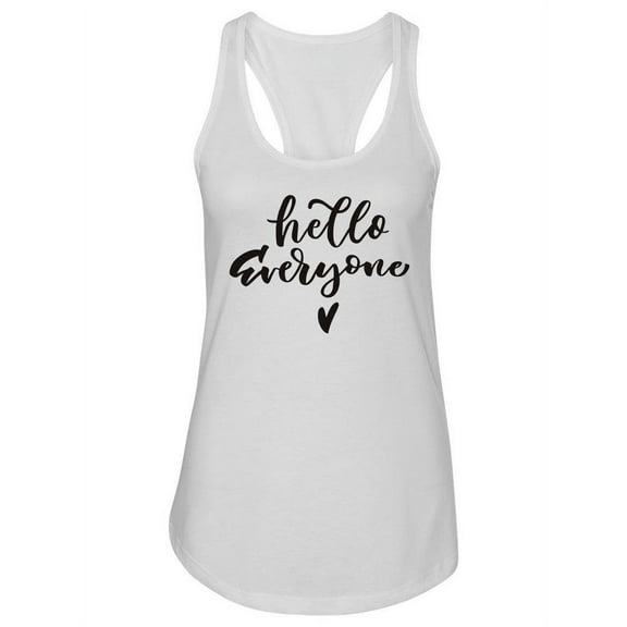 Hello Everyone. Tank Women -Image by Shutterstock, Female x-Small