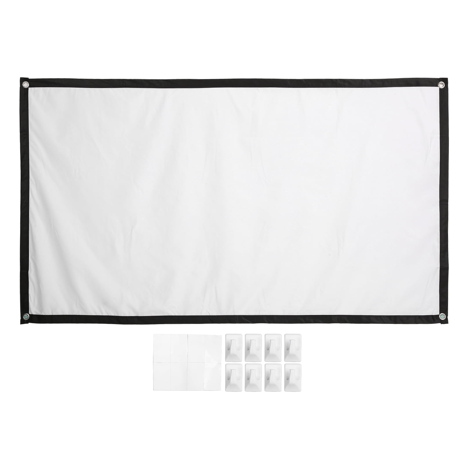 Projector Screen, Portable 100 Inch Large Projection Screen Cloth