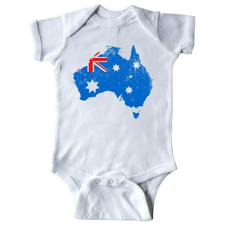 

Inktastic Aussie Map Flag Gift Baby Boy or Baby Girl Bodysuit