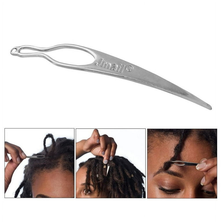 Hair Braiding Tool, Sisterlocks Dreadlocks Stainless Steel Crochet Hook Locking Needles - Silver, Size: 6.8 cm