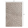 thumbnail image 2 of 8â€™ x 10' Taupe Zebra Pattern Area Rug, 2 of 8