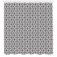 thumbnail image 3 of Ambesonne Black and White Shower Curtain, Circles Mosaic, 69"Wx70"L, Black White, 3 of 3