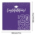 thumbnail image 2 of MKHSQHDG Today's Deals Class of 2026 Graduations Congrats Grad Party Photo Background 6 * 6Ft Large Booth Congratulations Banner for 2026 Graduation Party, 2 of 8