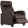 thumbnail image 2 of BestOffice Recliner Chair for Living Room Furniture Home Theater Seating Glider Chairs Modern Wingback Single Sofa PU Leather with Footrest (Brown), 2 of 6