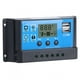 thumbnail image 2 of Controlador de Carga Solar Sincero 12V 24V 30A Salida USB Dual LCD PWM, 2 of 10