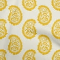 thumbnail image 1 of oneOone Cotton Flex Light Yellow Fabric Asian Paisley Block Diy Clothing Quilting Fabric Print Fabric By Yard 40 Inch Wide, 1 of 4