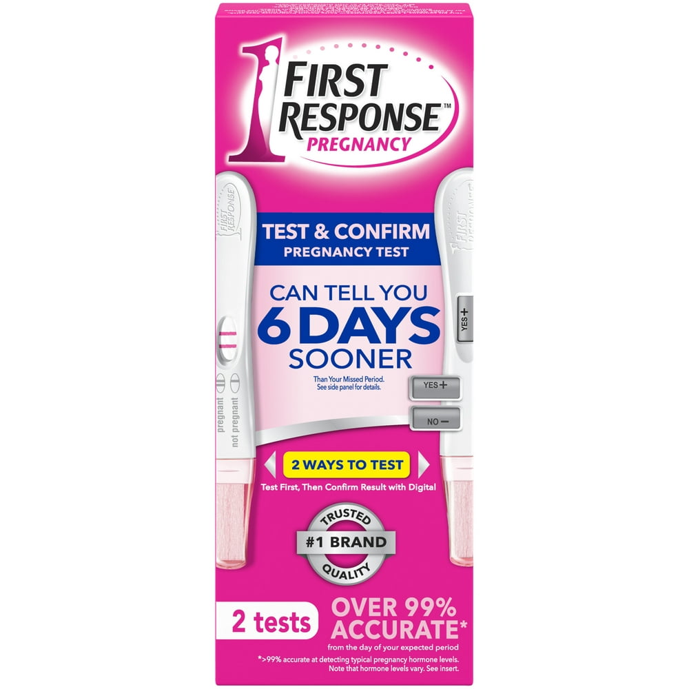 First Response Test And Confirm Pregnancy Test 1 Line Test And 1 Digital Test Pack