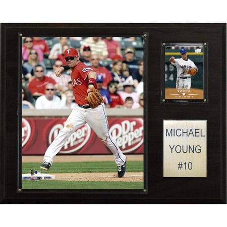 C&I Collectables MLB 12x15 Michael Young Texas Rangers Player (Best Young Mlb Players)