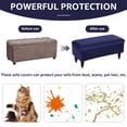 thumbnail image 5 of Toorise Storage Ottoman Cover Stretch Ottoman Bench Cover Soft Footstool Cover Rectangular Ottoman Bench Slipcover Nonslip Ottoman Slipcovers Footrest Stool Cover with Elastic Bottom, 5 of 10