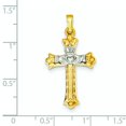 thumbnail image 3 of 14k Two-tone Claddagh Cross Pendant, 3 of 3