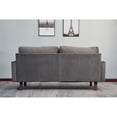 thumbnail image 3 of Tcbosik Sofa for Living Room, Comfy Upholstered Couch, Loveseat for Small Space, Easy Assembly, Gray, 3 of 7
