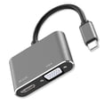 thumbnail image 3 of Adaptador VGA de Interfaz Multimedia de Tipo C A HD, Adaptador de Salida Simultánea de Tipo C A VGA para El Hogar, 3 of 8