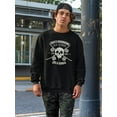 thumbnail image 2 of Old School Skateboarding Sweatshirt Men -Image by Shutterstock, Male Medium, 2 of 4