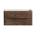 thumbnail image 2 of Fresca Tuscany 36" Wall Hung Modern Wood Bathroom Cabinet in Brown, 2 of 4