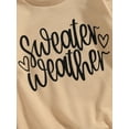 thumbnail image 6 of Bagilaanoe Toddler Baby Girl Boy Casual Sweatshirt Long Sleeve Letter Print Pullover 6M 12M 18M 24M 3T Kids Fall Loose Tee Tops, 6 of 7