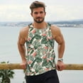 thumbnail image 6 of KLL Palm Trees and Tropical Print Men's Muscle Gym Workout Stringer Tank Tops Bodybuilding Fitness T-Shirts Tank Tops Men-3X-Large, 6 of 7