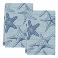 thumbnail image 2 of Navy Blue Starfish Kitchen Towels Set of 2, Coastal Ocean Summer Sea Nautical Absorbent Dish Towels for Kitchen, Microfiber Hand Towel, Quick Drying Tea Towel for Cleaning Decorative Dishcloths, 2 of 7