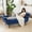 Blue, variant on Chalantevo 68" Modern Velvet Chaise Lounge Sofa,Tufted Design with High-Density Foam,Easy Assembly,for Living Room, Bedroom, Apartment,Blue