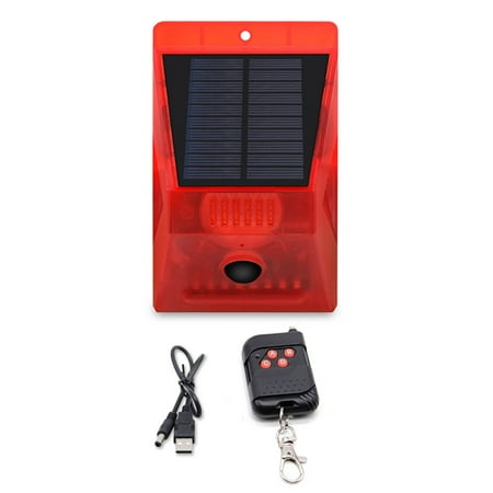 

Lacyie Solar Alarm Light Outdoor Motion Detector Alarm Light for Home