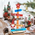 thumbnail image 5 of Edgergery Christmas Tree Colorful Small Wooden Pendant Desktop Ornaments Christmas Decorations, 5 of 5