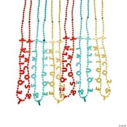 Fiesta Tacos & Tequila Beaded Necklaces, Cinco de Mayo, Jewelry, 48 Pieces