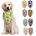 thumbnail image 2 of Pet Bandana - Adjustable Size Triangular Shape - Breathable Comfortable to Wear - Soft Cute Floral Print Dog Cat Collar Scarf for Small Medium Pets, 2 of 8