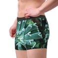 thumbnail image 2 of Xecao Teal Cactus Print Men's Underwear Boxer Briefs,Breathable Choice for Men's Underwear-XX-Large, 2 of 5
