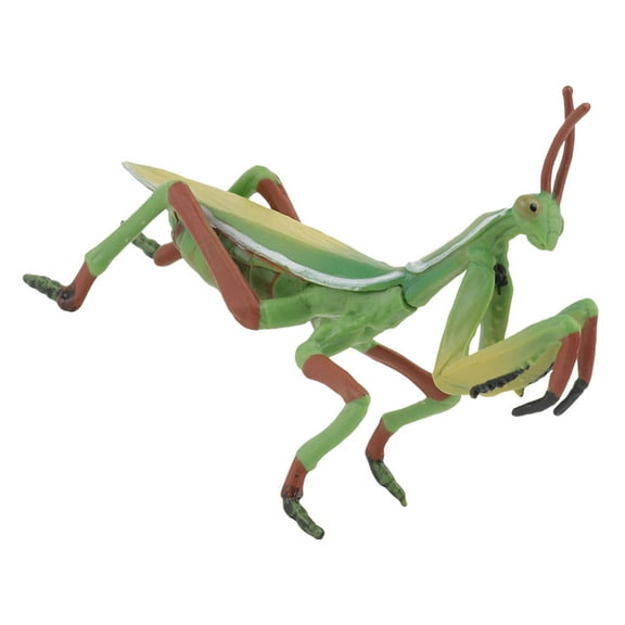 TEHAUX 1Pc Plastic Mantis Figurine Green Realistic Model Home Decoration
