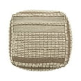 thumbnail image 5 of Rustic Wool and Cotton Large Pouf Cozy Seating & Home Decor, Timeless Design, Durable Materials, 5 of 7