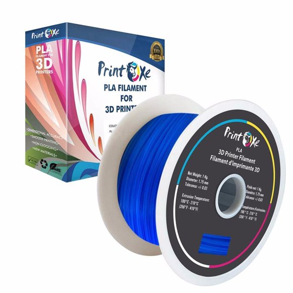 Transparent Blue PLA Printer Filament 1.75-1Kg Spool