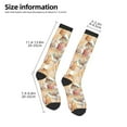thumbnail image 2 of Susaid Seashells Print Thermal Winter Socks for Men and Women, Warm Crew Hiking Socks, for Boots and Outdoor Activities, 2 of 6