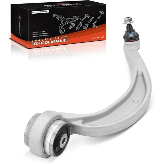 A-Premium Front Right Lower Rearward Control Arm with Ball Joint Compatible with Audi A6 A6 Quattro A7 Quattro 2012-2018