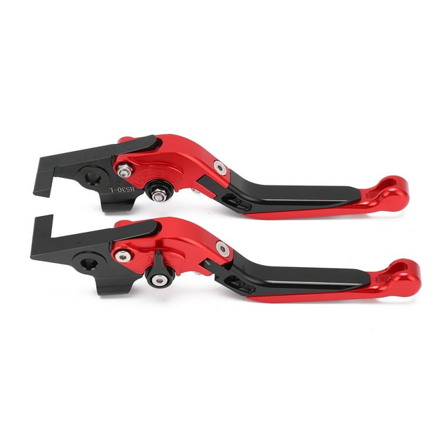 Palanca de embrague de freno ajustable para motocicleta, repuesto de aleación de aluminio CNC para YAMAHA TMAX 530 2012-2019, color rojo Jadeshay A