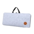 thumbnail image 2 of Estuche para teclado de PC, bolsa de almacenamiento de fieltro para teclado, a prueba de polvo, portátil, para oficina, a prueba de golpes, versátil, Gris claro, 2 of 8