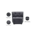 thumbnail image 2 of Meridian Furniture Limitless Gray Velvet Modular Chair, 2 of 13