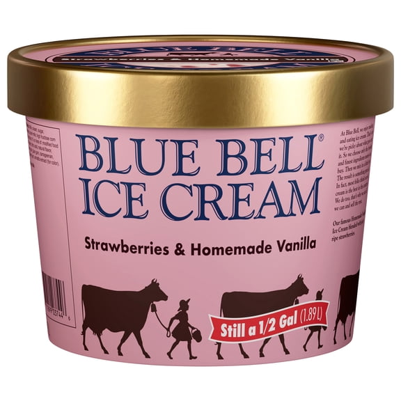 Blue Bell Black Raspberry Blue Bell Black Raspberry Fudge Ice Cream Half Gallon, 64 fl oz ...