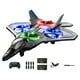 thumbnail image 2 of Avión teledirigido con luz, regalo para niño, helicóptero, de 360 degree, planeador RC portátil, juguete volador para exteriores, avión RC Azul, 2 of 8