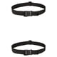 thumbnail image 4 of Cinturón Yuarrent de nylon Hebilla de plástico ajustable Negro 2Conjunto, 4 of 6