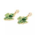 thumbnail image 5 of QQTDFG Saguaro Cactus Botany Dangle Earrings Green Crystal Pearl Love Heart Ear Stud -default, 5 of 6