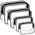 thumbnail image 1 of Bolsas de cosméticos CHICAUP de PVC transparente, impermeables, de viaje, 4 piezas, 1 of 8